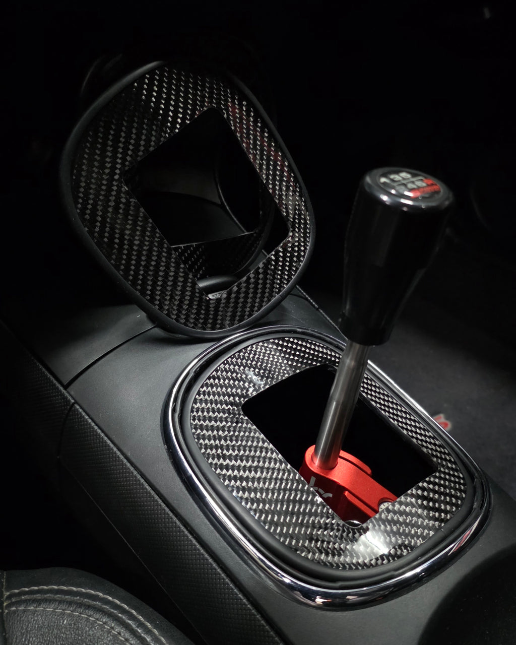 DC5 RSX Shift Boot Delete Cover Plate – Acuity 2-Way & 4-Way Adjustable Short Shifter Real Carbon Fiber Edition