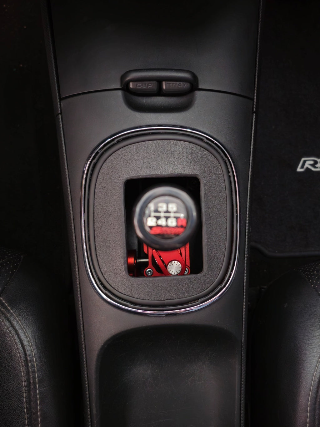 DC5 Shift Boot Delete Plate Cover - Hybrid Racing Short Shifter